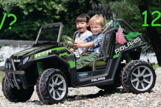 Napetost ne vpliva na moč otroškega avta!