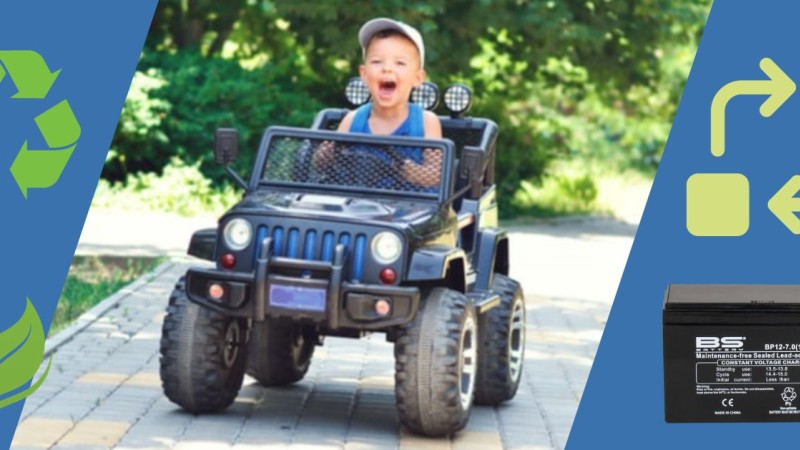 Kako menjati akumulator pri otroškem avtu