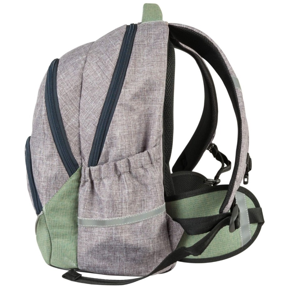 FLOW PACK Grey 26291 - anatomski šolski nahrbtnik, šolska torba