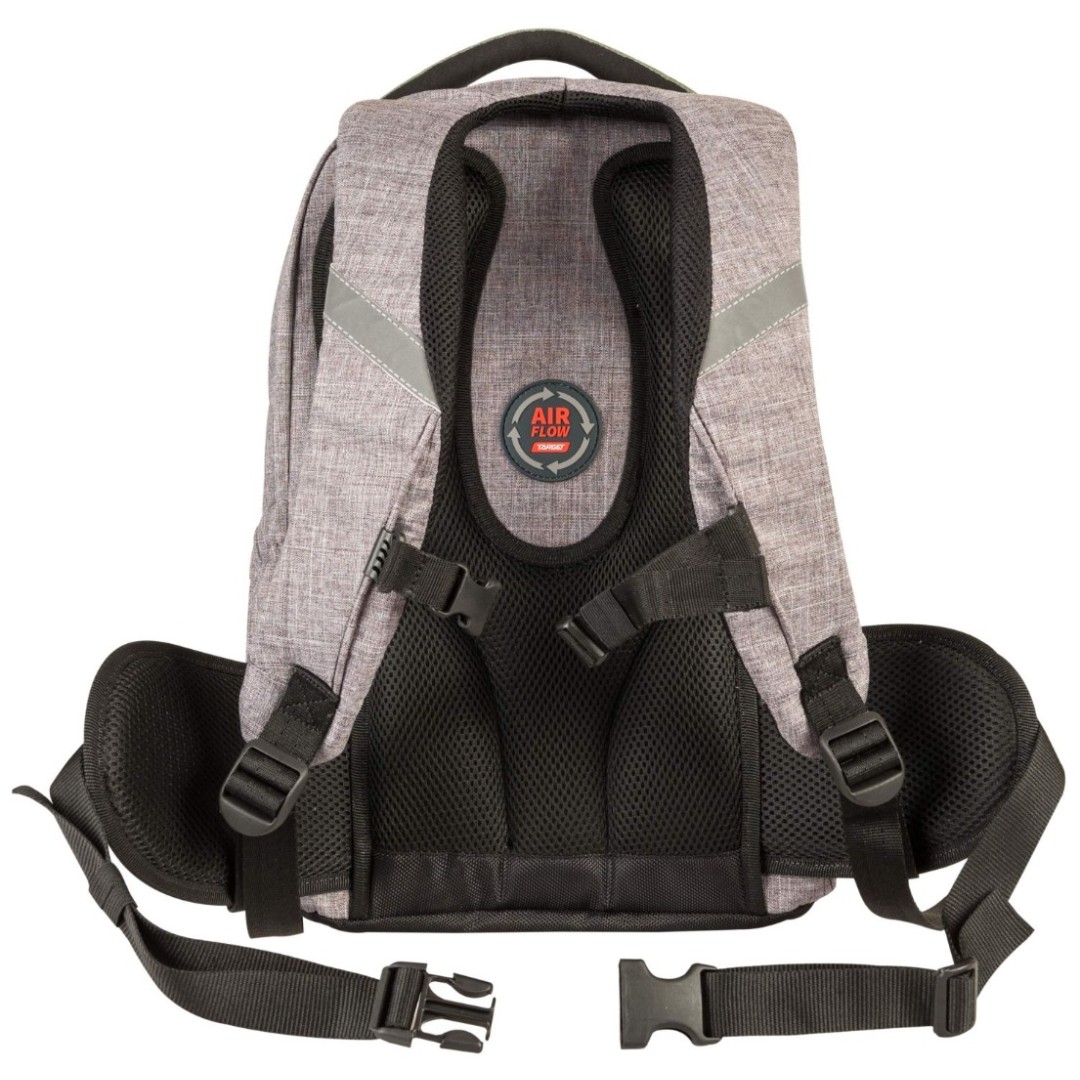 FLOW PACK Grey 26291 - anatomski šolski nahrbtnik, šolska torba