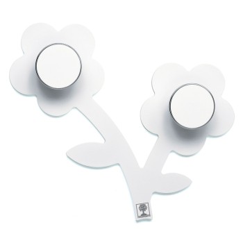 Stenski obešalnik Appendifiore - Bela Stenski obešalnik Appendifiore - Bela