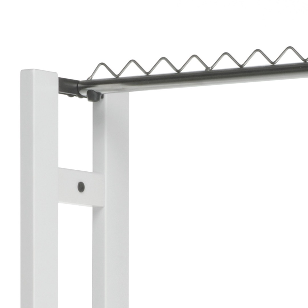 Zložljivo leseno stojalo za oblačila Snake 90 - Bela Zložljivo leseno stojalo za oblačila Snake 90 - Bela