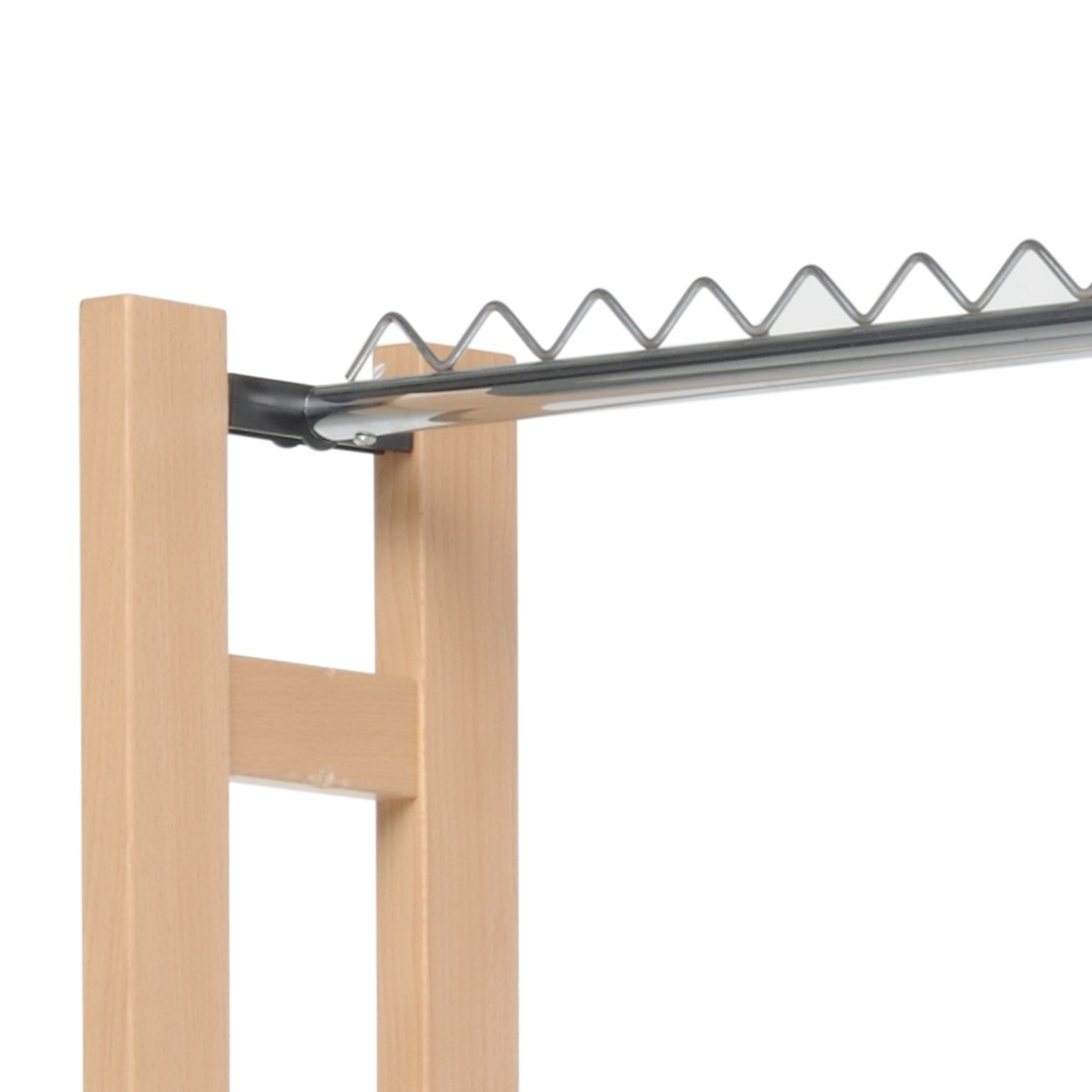 Snake 60 Naturale - Zložljivo leseno stojalo za oblačila
