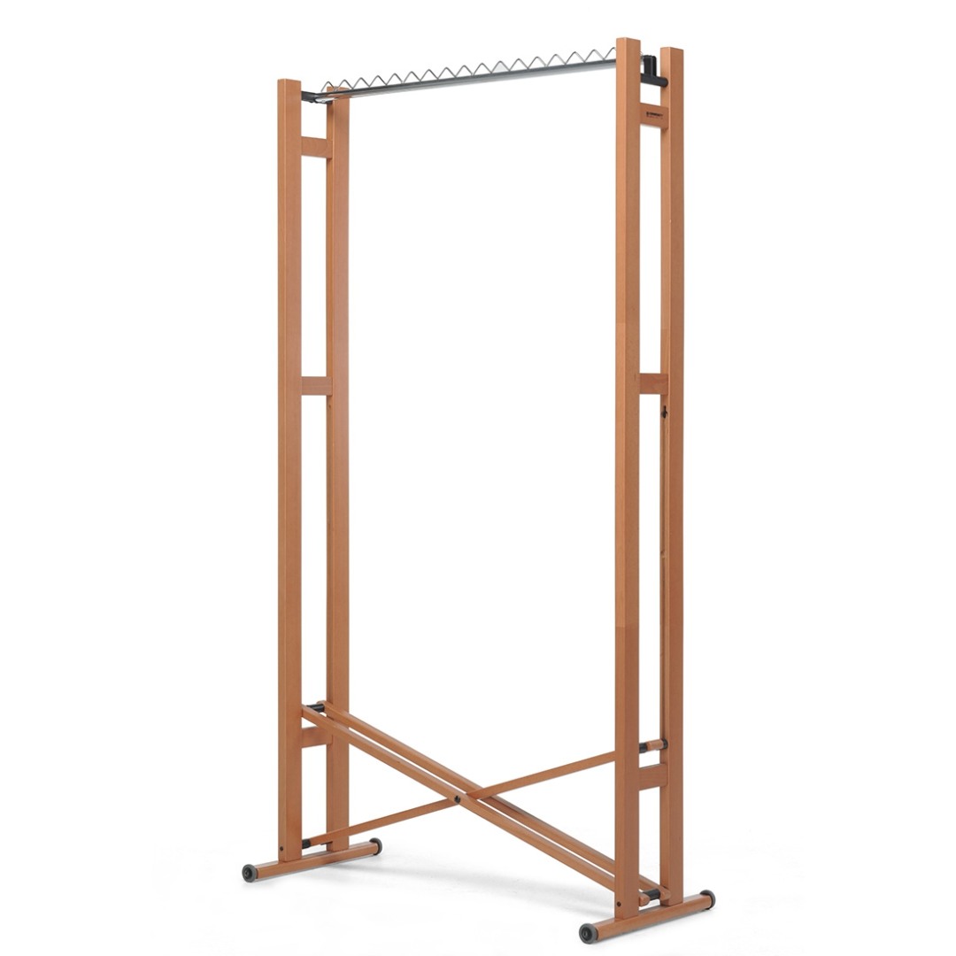 Zložljivo leseno stojalo za oblačila Snake 90 - Oreh Zložljivo leseno stojalo za oblačila Snake 90 - Oreh