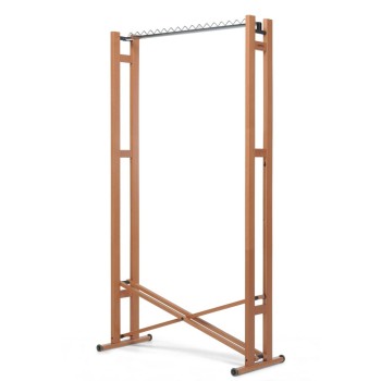 Zložljivo leseno stojalo za oblačila Snake 90 - Oreh