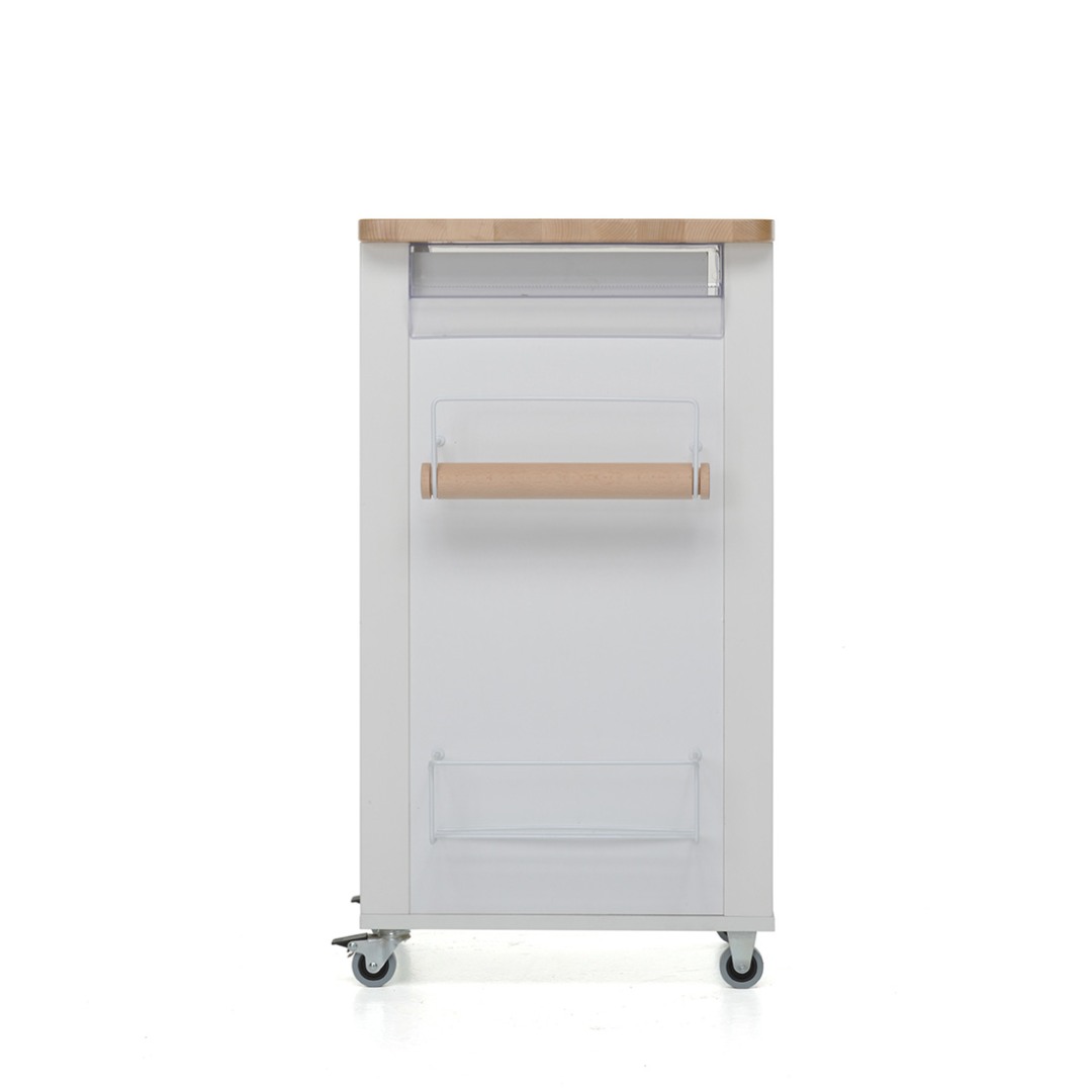 Kompaktni kuhinjski voziček Bistrot - Naturale/Bela