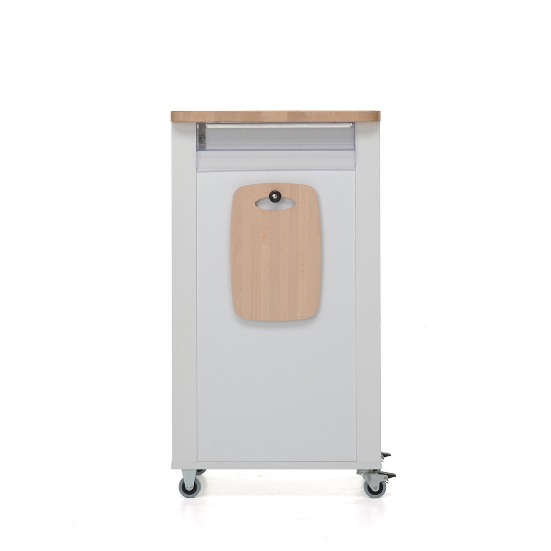 Kompaktni kuhinjski voziček Bistrot - Naturale/Bela