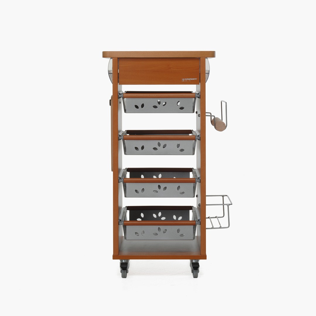 Kompaktni kuhinjski voziček Bistrot - Oreh