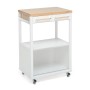 Eleganten Kuhinjski Voziček - Benchef Naturale/Bela