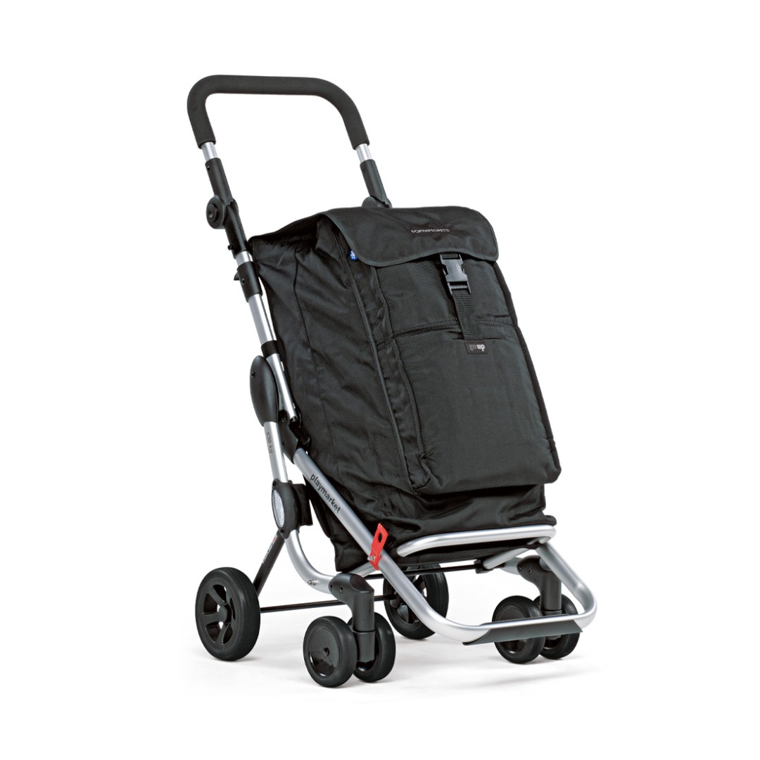 Zložljivi nakupovalni voziček Go Up - Črna