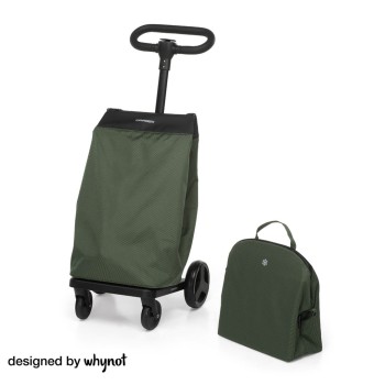 Zložljiv nakupovalni voziček GO GO – Zelena