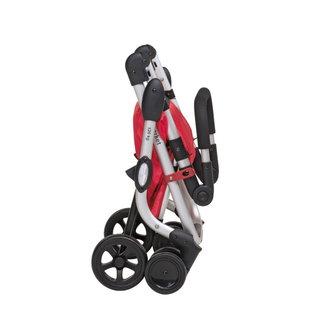 Sklopiva kolica za kupovinu Go Up - Crvena