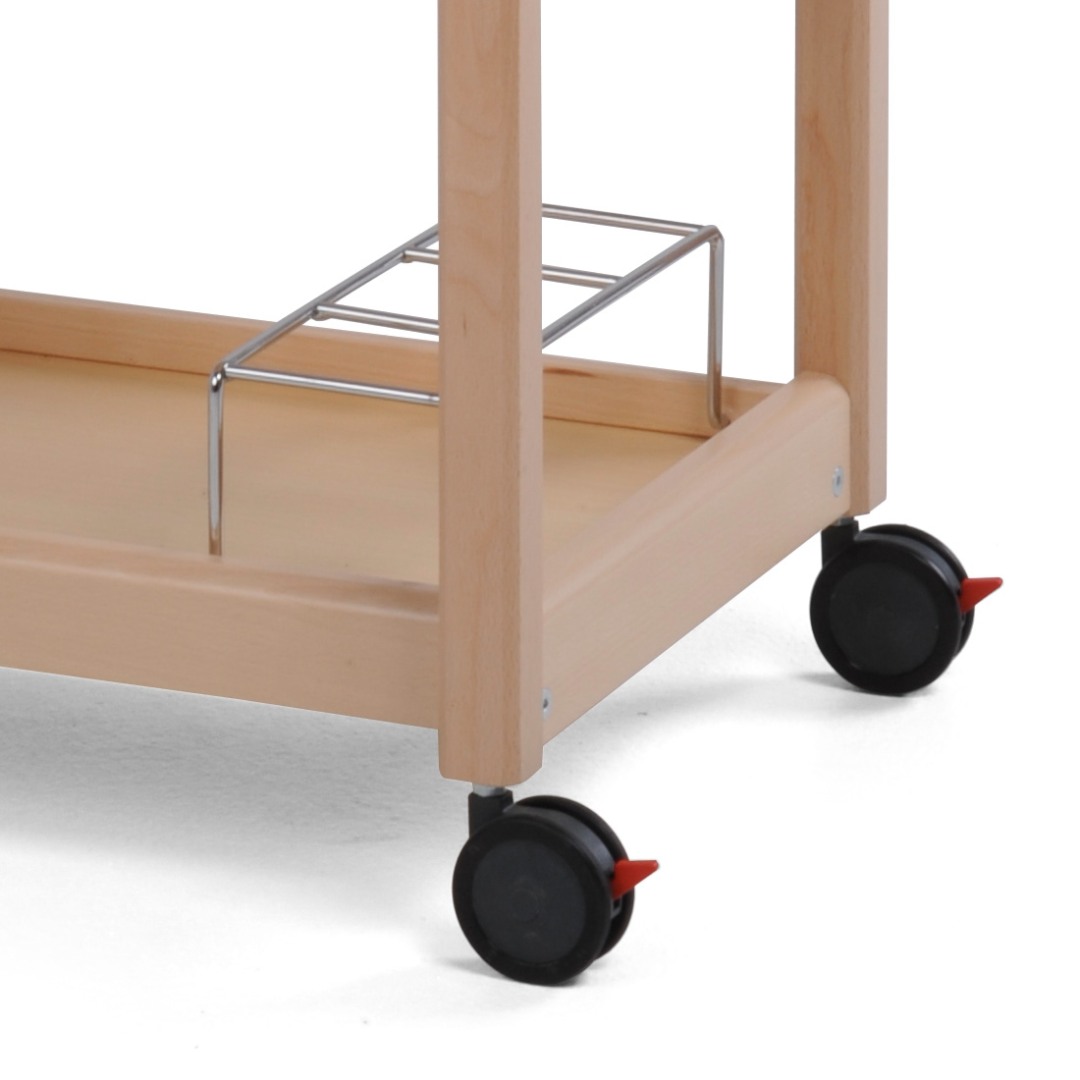 Leseni kuhinjski voziček Servi-tu – večnamenska miza