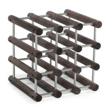 Modularni držač za boce IlCantiniere - Wengé/Aluminij Modularni držač za boce IlCantiniere - Wengé/Aluminij