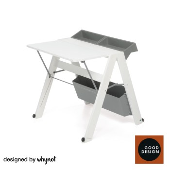 Zložljiva pisalna miza Allieva - Bela