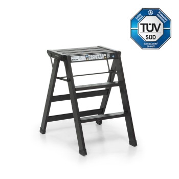 Tialzo Zložljiva Lesena Lestev - Wenge