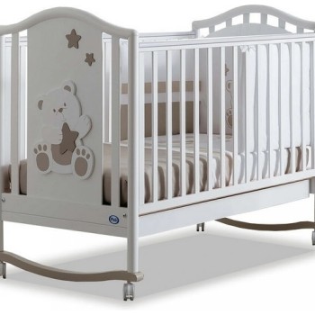 Pali ORSONE Tortora lesena otroška postelja z vzmetnico