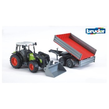 BRUDER traktor Class Nectis s prikolico 02112