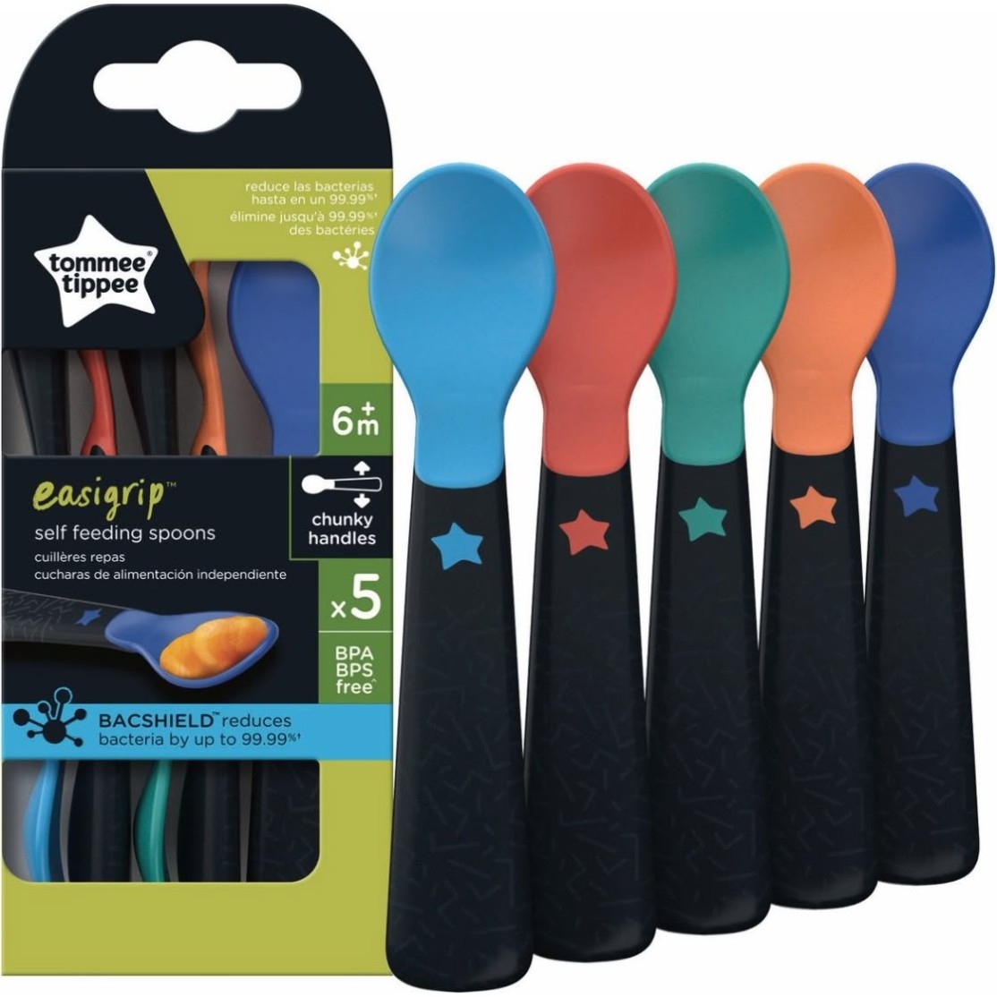 Tommee Tippee žlica za enostavni prijem ,4m+, 5/1