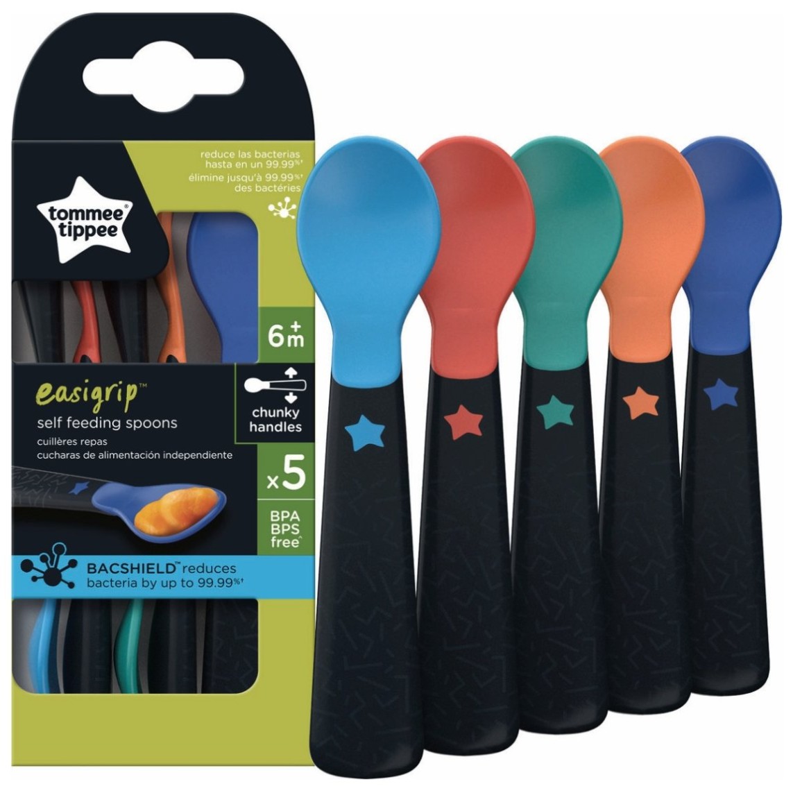 Tommee Tippee žlica za enostavni prijem ,4m+, 5/1