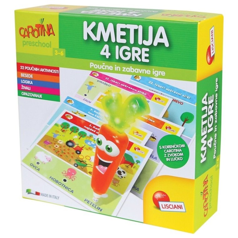 Lisciani kmetija 4 igre slo 62508 Lisciani kmetija 4 igre slo 62508