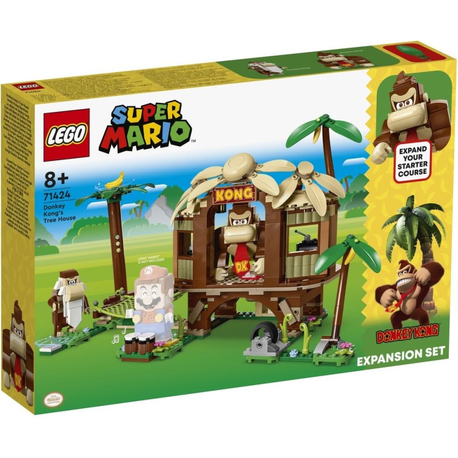 Lego kocke Super Mario Razširitveni komplet Donkey Kongova hiša na drevesu 71424