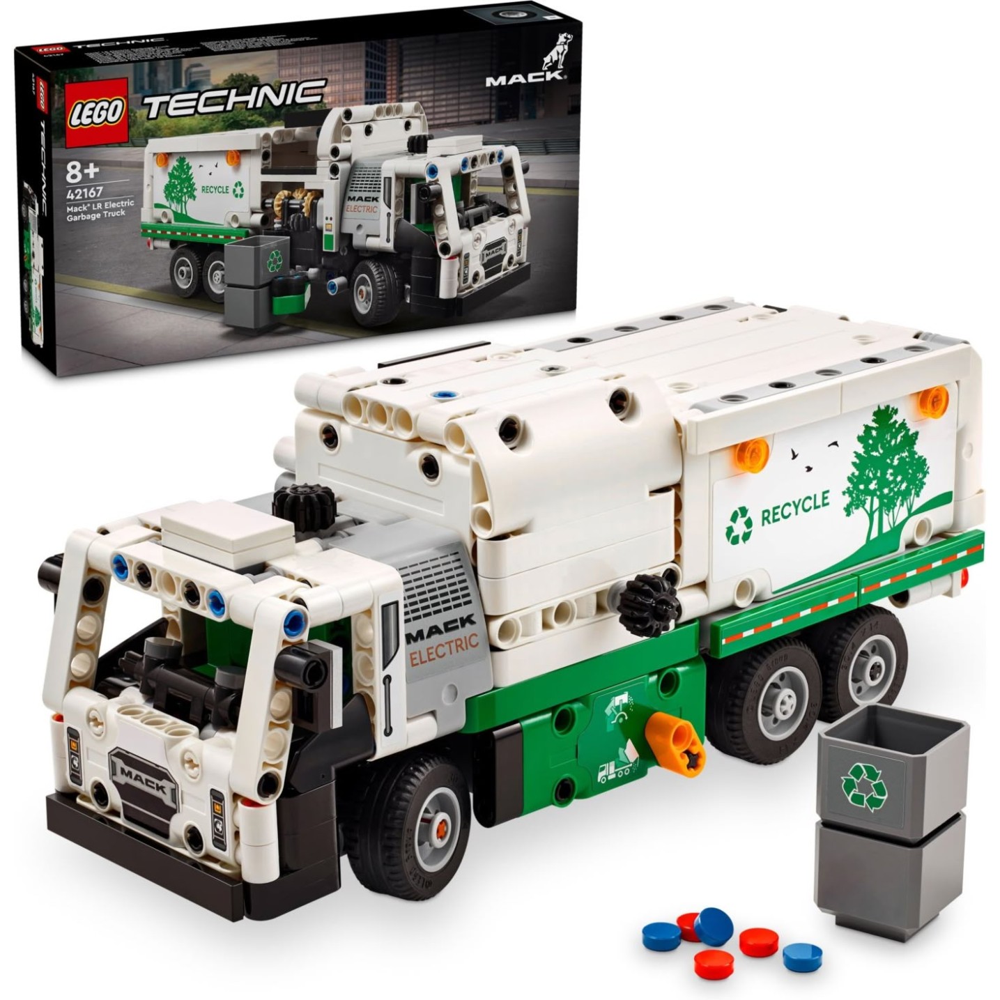 Lego kocke Technic Mack LR Electric smetarsko vozilo 42167
