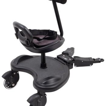Rolka za voziček s sedežem in ročajem Black
