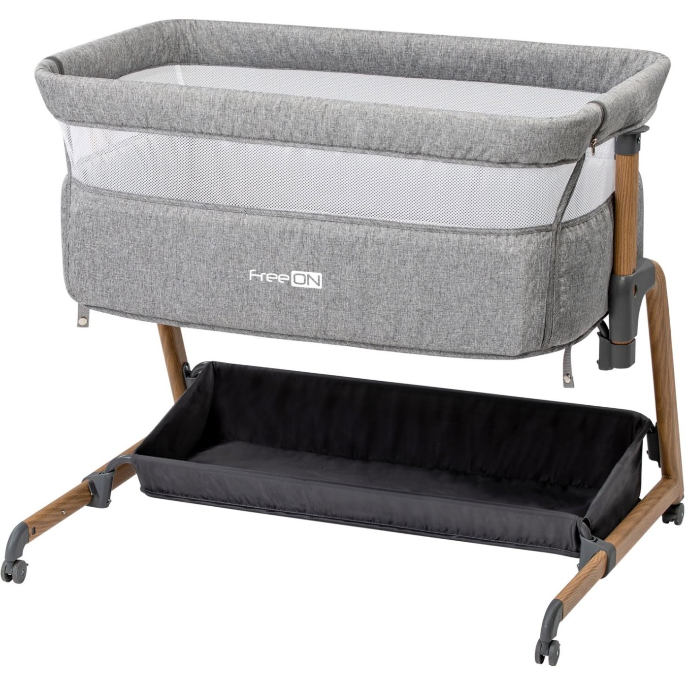 Obposteljna posteljica BLISS s predalom grey