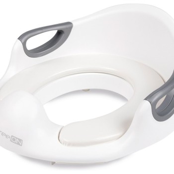 Nastavek za WC z naslonom white/gray