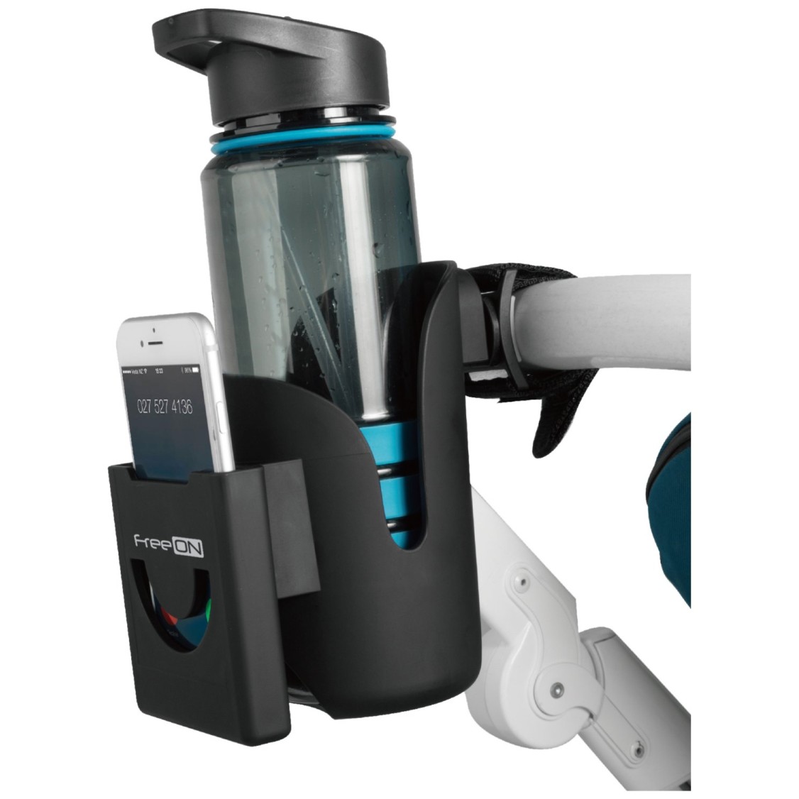 Držalo za stekleničko za voziček in mobitel black Držalo za stekleničko za voziček in mobitel black