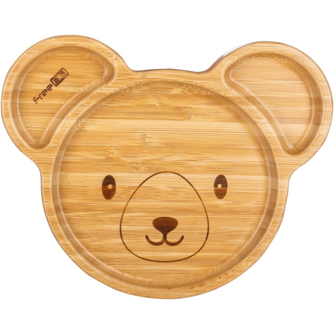 FreeON krožnik bambusov s priseskom koala brown 3 46422