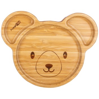 FreeON krožnik bambusov s priseskom koala brown 3 46422