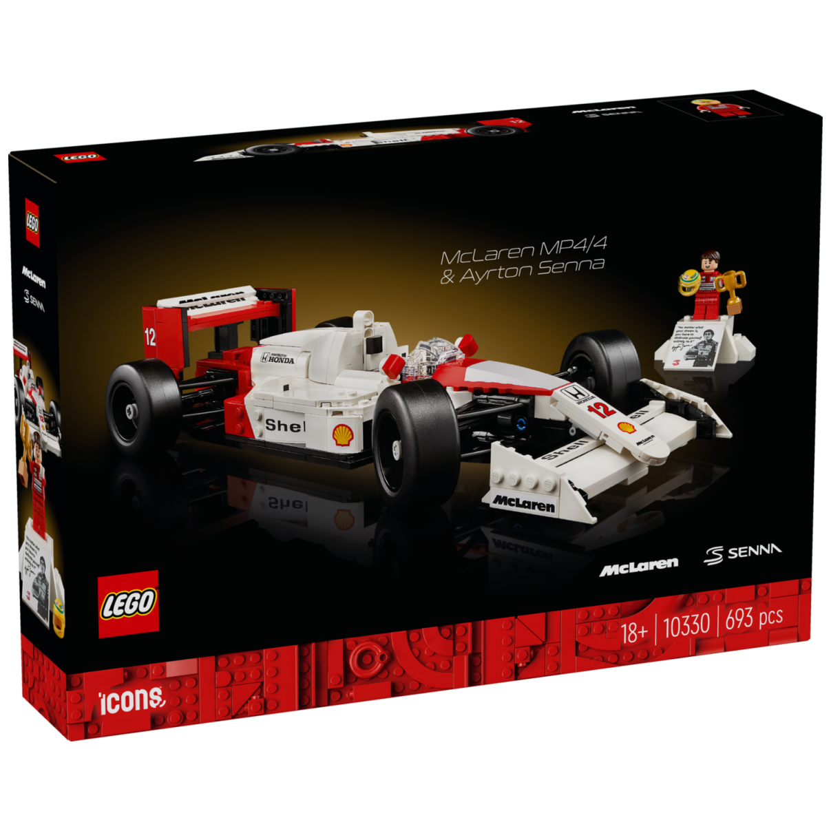 Lego kocke Icons McLaren MP4/4 in Ayrton Senna 10330 Lego kocke Icons McLaren MP4/4 in Ayrton Senna 10330