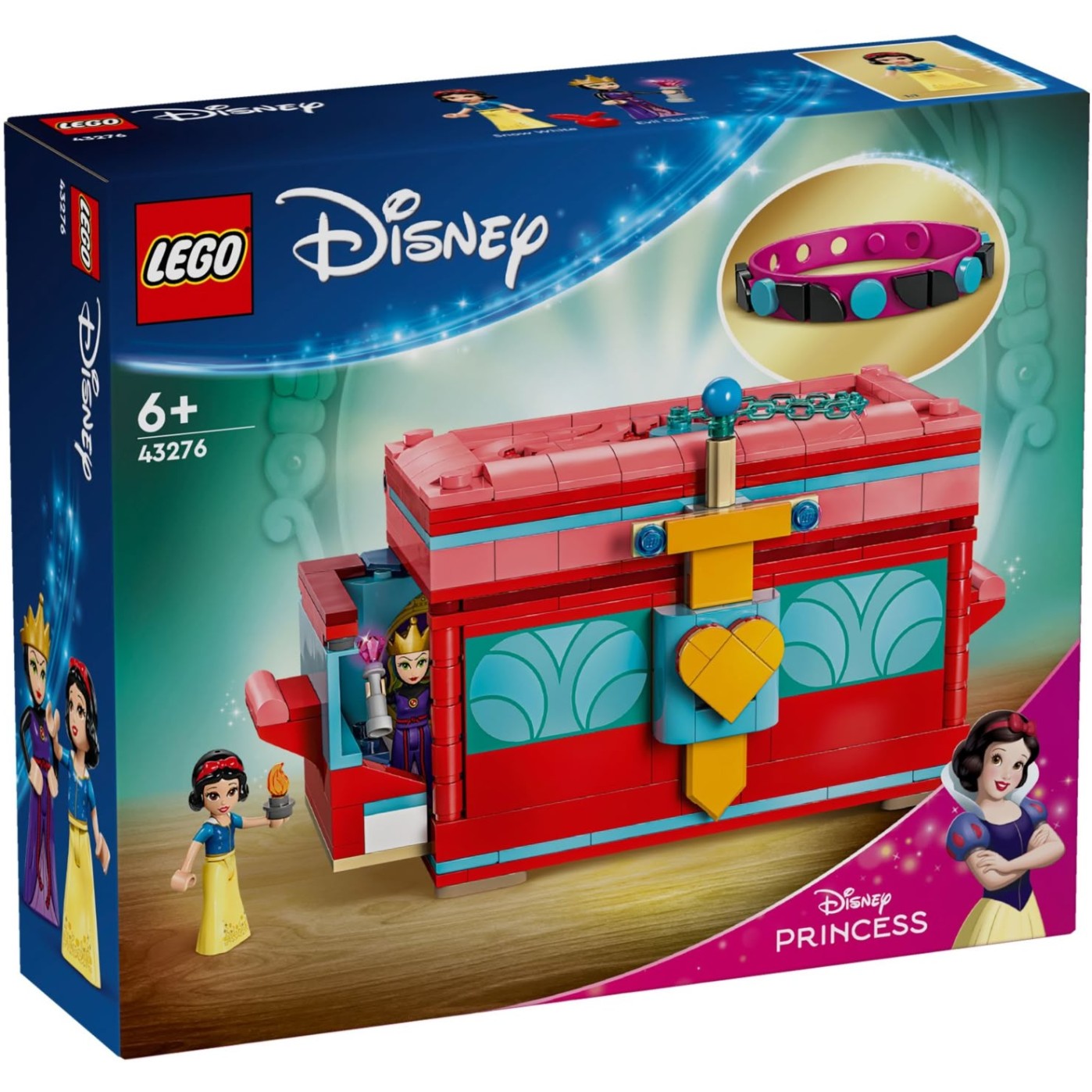 Lego kocke Disney Princess Sneguljčičina škatlica za dragocenosti 43276