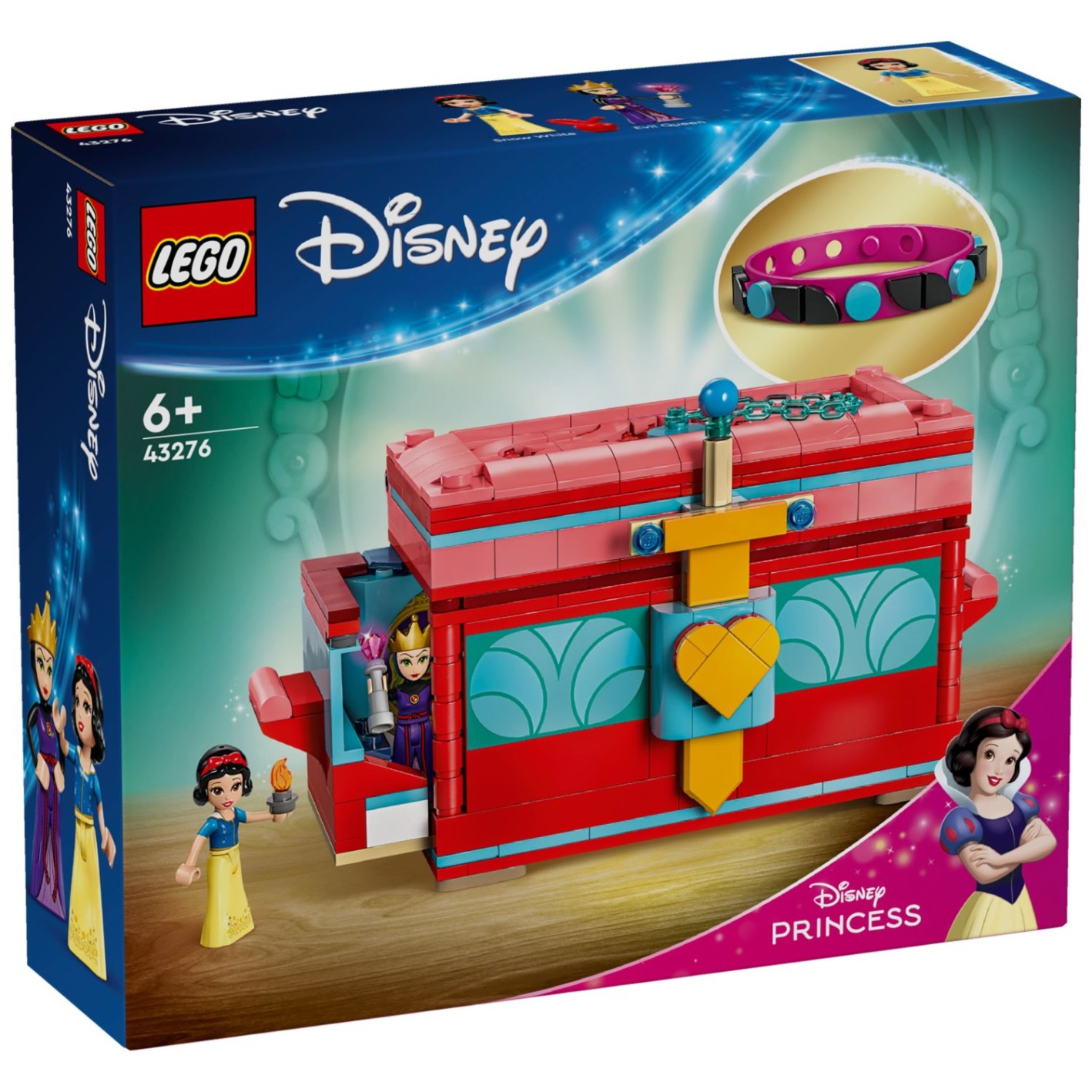 Lego kocke Disney Princess Sneguljčičina škatlica za dragocenosti 43276