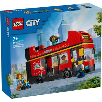 Lego kocke City Rdeči dvonadstropni turistični avtobus 60407