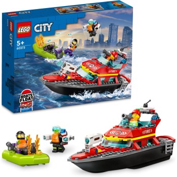 Lego kocke City Gasilski reševalni čoln 60373