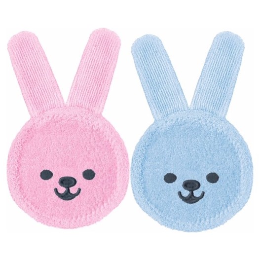 MAM naprstna ščetka zajček za ustno nego 0m+ blue/rose 351037