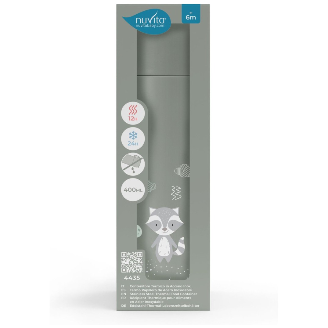 Nuvita termo steklenička 4435 400ml green