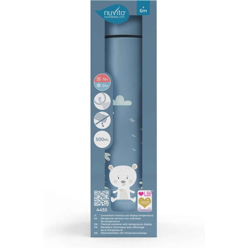 Nuvita termo steklenička 4455 s termometrom 500ml