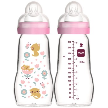 MAM steklenička steklena 260 ml sort 638053