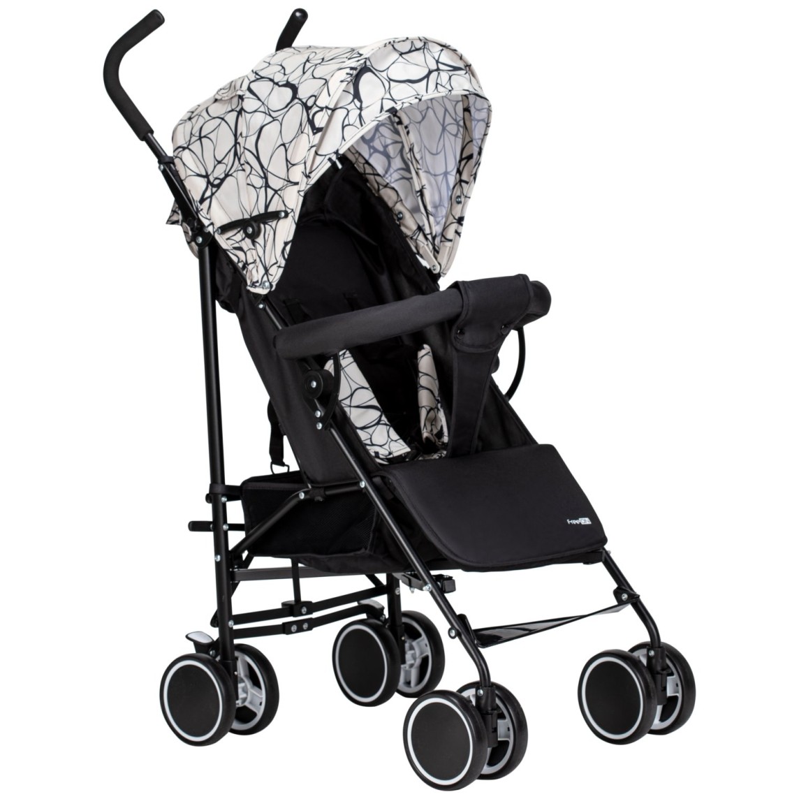 FreeON športni voziček Simple Circles black & white 48549