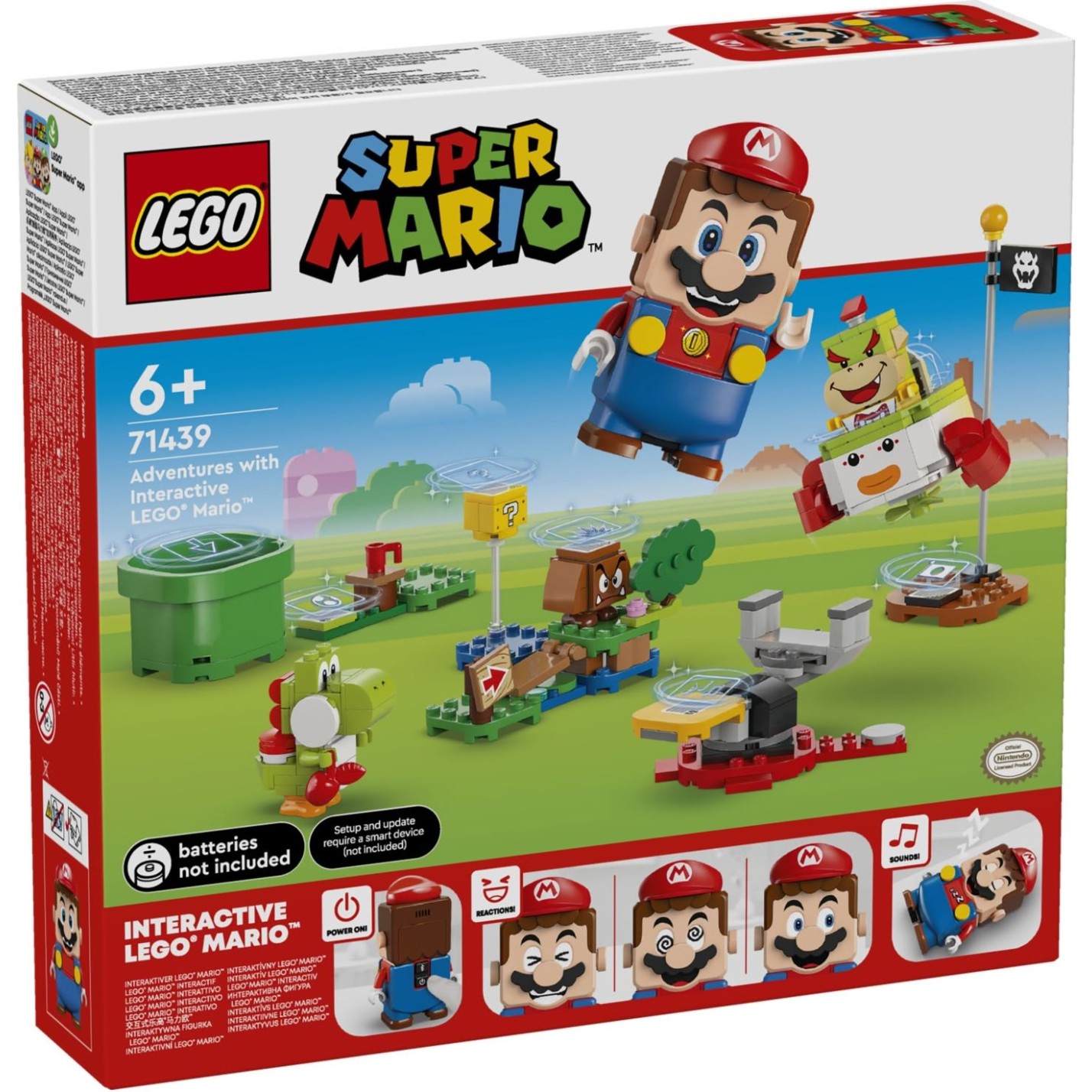 Kocke Super Mario Pustolovščine z interaktivno figuro Mario 71439