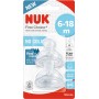 Nuk cucelj silikon FC (6-18 m), y pretok, 2kosa multicolor