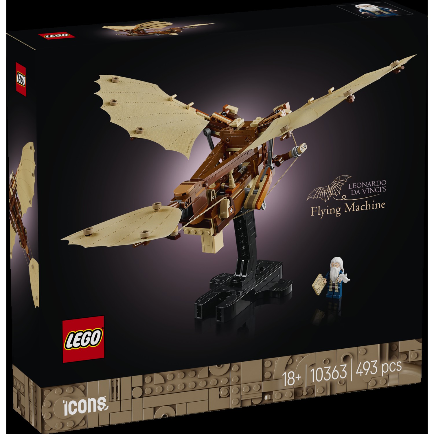 Kocke Icons Letalni stroj Leonarda da Vincija 10363 Kocke Icons Letalni stroj Leonarda da Vincija 10363