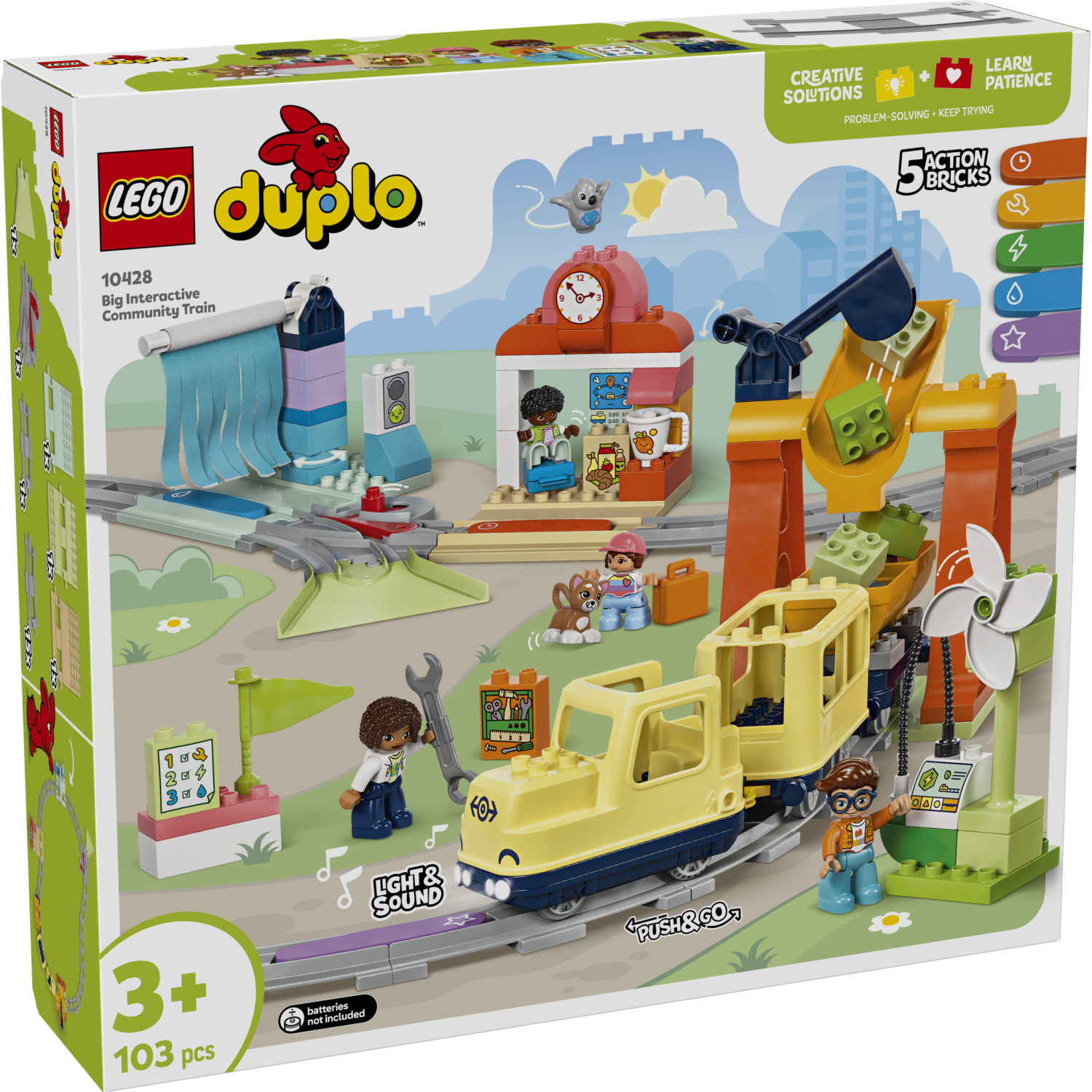Kocke  Duplo Velik interaktiven skupni vlak 10428