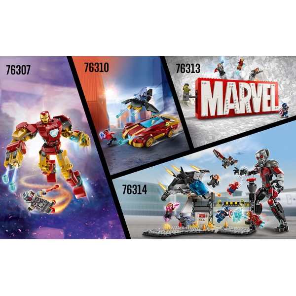 Lego® Super Heroes 76313 Logotip in minifigure MARVEL