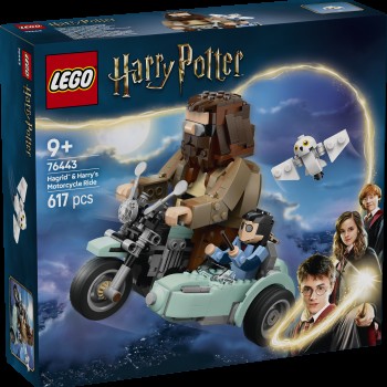 Kocke Harry Potter Hagridova™ in Harryjeva vožnja z motornim kolesom 76343