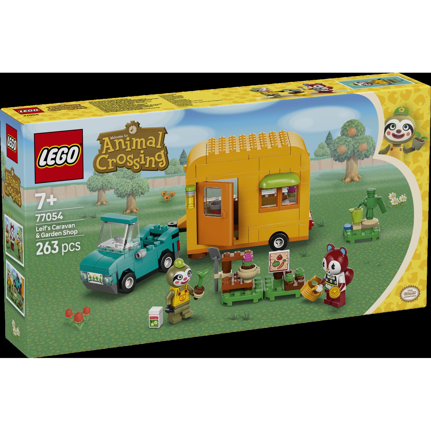 Kocke Animal Crossing Leif s svojo prikolico in vrtnarsko trgovino 77054